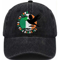 Irish Pride Washed Cotton Baseball Cap Baby Let The Free Birds Fly Ireland Flag Shamrock