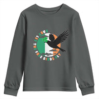 Irish Pride Youth Sweatshirt Baby Let The Free Birds Fly Ireland Flag Shamrock