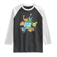 Earth Day Save Our Planet Raglan Shirt Cute Dinosaurs Around World