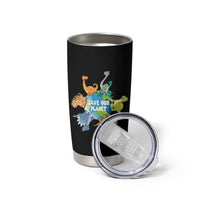 Earth Day Save Our Planet Tumbler Cup Cute Dinosaurs Around World