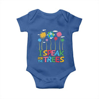 Funny Earth Day I Speak For The Trees Baby Onesie Hippie Trees