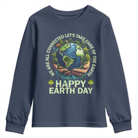 Happy Earth Day Youth Sweatshirt We Are All Connected Let's Take Care Of The Earth