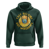 Earth Day Tree Hugging Dirt Worshipper Hoodie Earth Sunflower