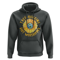 Earth Day Tree Hugging Dirt Worshipper Hoodie Earth Sunflower
