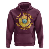 Earth Day Tree Hugging Dirt Worshipper Hoodie Earth Sunflower