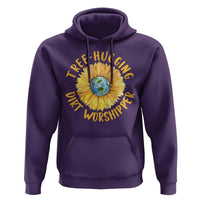 Earth Day Tree Hugging Dirt Worshipper Hoodie Earth Sunflower
