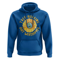 Earth Day Tree Hugging Dirt Worshipper Hoodie Earth Sunflower