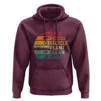 Earth Day Hoodie Save Bees Rescue Animals Recycle Plastic