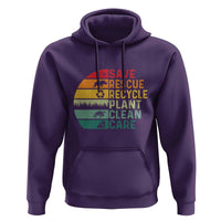 Earth Day Hoodie Save Bees Rescue Animals Recycle Plastic