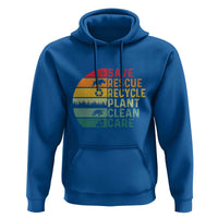 Earth Day Hoodie Save Bees Rescue Animals Recycle Plastic