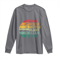 Earth Day Long Sleeve Shirt Save Bees Rescue Animals Recycle Plastic