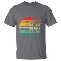 Earth Day T Shirt Save Bees Rescue Animals Recycle Plastic