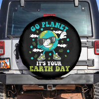 Funny Go Planet It's Your Earth Day Spare Tire Cover Dabbing Earth Flower