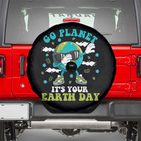 Funny Go Planet It's Your Earth Day Spare Tire Cover Dabbing Earth Flower