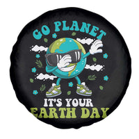 Funny Go Planet It's Your Earth Day Spare Tire Cover Dabbing Earth Flower