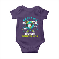 Funny Go Planet It's Your Earth Day Baby Onesie Dabbing Earth Flower