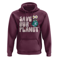 Earth Day Save Our Planet Hoodie Cute Retro Groove Flower