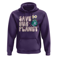 Earth Day Save Our Planet Hoodie Cute Retro Groove Flower