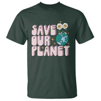 Earth Day Save Our Planet T Shirt Cute Retro Groove Flower