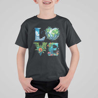 LOVE Planet Nature Anniversary Earth Day T Shirt For Kid