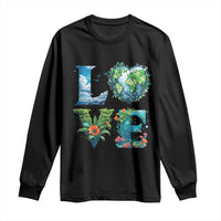 LOVE Planet Nature Anniversary Earth Day Long Sleeve Shirt