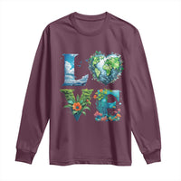 LOVE Planet Nature Anniversary Earth Day Long Sleeve Shirt