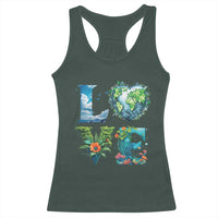 LOVE Planet Nature Anniversary Earth Day Racerback Tank Top