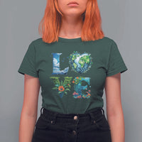 LOVE Planet Nature Anniversary Earth Day T Shirt For Women