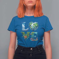 LOVE Planet Nature Anniversary Earth Day T Shirt For Women