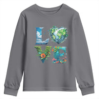 LOVE Planet Nature Anniversary Earth Day Youth Sweatshirt