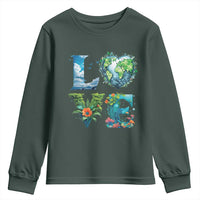 LOVE Planet Nature Anniversary Earth Day Youth Sweatshirt