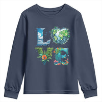 LOVE Planet Nature Anniversary Earth Day Youth Sweatshirt