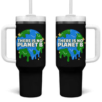 Funny Earth Day There Is No Planet B Tumbler With Handle