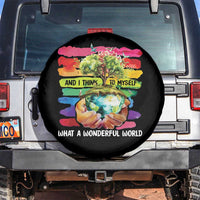 And I Think To Myself What A Wonderful World Earth Day Spare Tire Cover