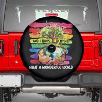 And I Think To Myself What A Wonderful World Earth Day Spare Tire Cover