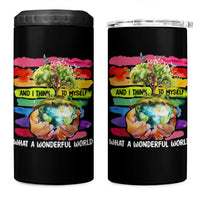 And I Think To Myself What A Wonderful World Earth Day 4 in 1 Can Cooler Tumbler