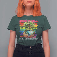 And I Think To Myself What A Wonderful World Earth Day T Shirt For Women