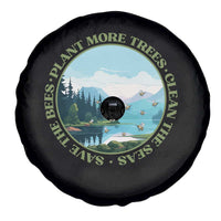 Earth Day Spare Tire Cover Save The Bees Plant More Trees Clean The Seas