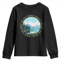 Earth Day Youth Sweatshirt Save The Bees Plant More Trees Clean The Seas