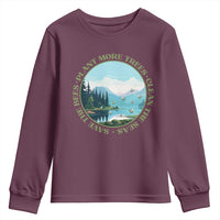 Earth Day Youth Sweatshirt Save The Bees Plant More Trees Clean The Seas