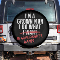 Girl Grandpa Spare Tire Cover Funny I Am A Grown Man I Do What My Granddaughter Wants