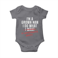 Girl Grandpa Baby Onesie Funny I Am A Grown Man I Do What My Granddaughter Wants