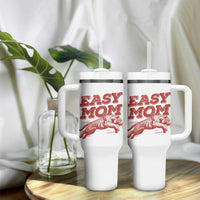 Easy Tiger Mom Tumbler With Handle Vintage Boho Distressed Aesthetic Mother's Day Gifts