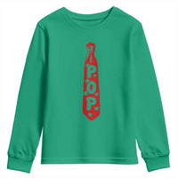 Pop Tie Star Dad Music Lover Fathers Day Youth Sweatshirt