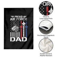 Proud Air Force Dad Garden Flag Military Army Father Vintage American Flag