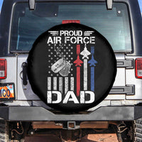 Proud Air Force Dad Spare Tire Cover Military Army Father Vintage American Flag