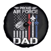 Proud Air Force Dad Spare Tire Cover Military Army Father Vintage American Flag