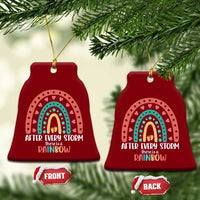After Every Storm There Is A Rainbow Ceramic Ornament Pregnancy Announcement