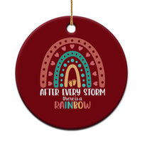 After Every Storm There Is A Rainbow Ceramic Ornament Pregnancy Announcement