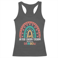 After Every Storm There Is A Rainbow Racerback Tank Top Pregnancy Announcement